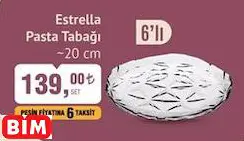 PAŞABAHÇE ESTRELLA PASTA TABAĞI ~